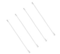 jojofuny Lot de 4 Pièces de Rechange pour Stores Verticaux, Baguette de Tirage en Plastique Blanc, Facile à Installer pour Bureau ou Maison, pour Sandales Femme