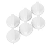 jojofuny Lot de 6 Boutons de Minuterie en Plastique Blanc, Forme, pour Micro-ondes et Cuiseur, Réglage Durée, Compatible, Facile à Nettoyer