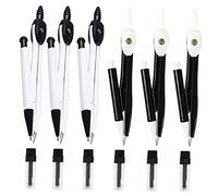 jojofuny Lot de 6 ensembles de compas de mesure de précision en métal, outils de dessin pour école, boîtier refermable non déformable pour tracer des figures rondes