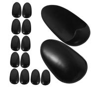 jojofuny Lot de 60 Protège-Oreilles Imperméables et Réutilisables en Plastique Souple Noir pour Protection des Oreilles Lors de Teinture Capillaire Usage Domestique et Salon de Coiffure