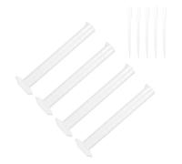 jojofuny Lot de 9 Set de Set de Pièces Comprenant 4 Cylindres Gradués de 100 Ml et 5 Compte-gouttes de 3 Ml en Plastique avec Base Stable pour Laboratoires et Recherche