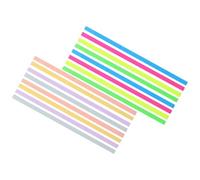 jojofuny Marqueurs de Page Fluorescents Pet Texture Transparente Opaline, 2 Livres de Signets Colorés Pratiques pour Lecture et Annotations Scolaires