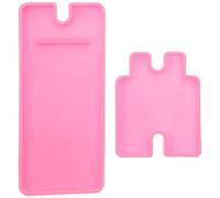jojofuny Moule en Silicone Fabrication de Supports de Téléphone Portable, Lavable et Résistant, pour Loisirs Créatifs DIY, Couleur Bleu