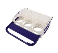 jojofuny Panier à Bouteilles 6 Bouteilles de Bière avec Poignée Confortable Pliable en PP Porte-gobelet Portable Facile à et Transporter pour Fête