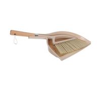 jojofuny Petit Balai à Main et Pelle à Poussière Petit Ensemble Pelle et Balayette Poignée en Bois Plastique 1 Set Beige pour Table et Salon