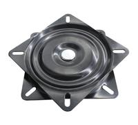 jojofuny Plaque Pivotante en Acier pour Mécanisme de Pivotement des Meubles, Base Stable pour Tabourets de Bar et Présentoirs, Rotation Douce et Silencieuse