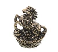 jojofuny Porte-Parfum Animal pour Bâtonnets, Statue de Cheval en Laiton Vintage, Or, Décoration de Table, Brûleur de Parfum Chinois, pour Bureau, Nouvel an Chinois 2026