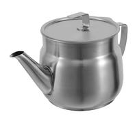 jojofuny Pot à Huile Filtrante avec Filtre Amovible 1500ml en Acier Inoxydable et Couvercle Anti-poussière pour Usage Quotidien Cuisine