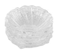 jojofuny Protège-Gouttes et Nettoyage Facile en Verre Rond de Bougie Lot de 6 Pièces Lors des Fêtes Design Élégant Protection des Surfaces pour Bougeoirs