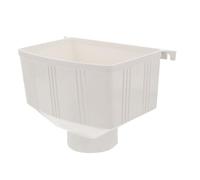 jojofuny Raccord de Gouttière Pvc Blanc pour Collecte des Eaux de Pluie, Plastique Haute Résistance, Installation Facile, Adapté la Protection des Fondations des Bâtiments