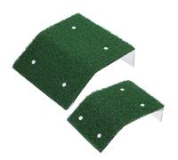 jojofuny Rampe D'évacuation pour Petits Animaux et Canards en Plastique Vert Antidérapant avec Ventouses, Design de Sauvetage d'urgence pour Piscine Extérieure, Lot de 2 Pièces