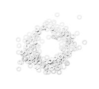 jojofuny Rondelles Métalliques Argentées Accessoires de Remplacement Lot de 200 sans Monture Amélioration Confort et Longévité pour Monture Lunettes pour Inserts