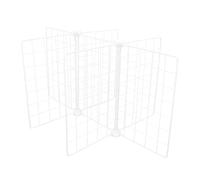 jojofuny Séparateur en Fer Blanc pour Congélateur Structure à 6 Compartiments, Étagère Polyvalente et Facile D'entretien pour Rangement Alimentaire en Cabinet