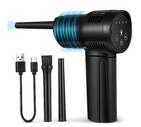 jojofuny souffleur à Turbine climatiseur sans Fil électronique Ventilateur de sèche-Linge de Voiture boîte purificateur d'air à air comprimé électrique à poussière Abdos Black
