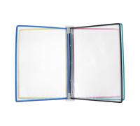 jojofuny Système de classement mural, porte-documents à pochettes, double face, organiseur de 10 pochettes multicolores à rabat, support de tri de courrier A4 pour bureau et école