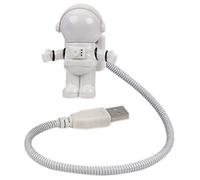 Jojomino Veilleuse LED USB en d'astronaute, éclairage portable, réglable et pliable pour ordinateur, PC, ordinateur portable, lampe fantaisie spaceman
