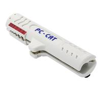 Jokari 30161 PC CAT Dénudeur de câble adapté pour câbles ronds, Câble CAT5,