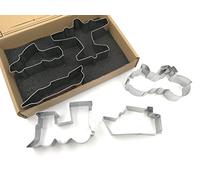 JOKUMO Lot de 6 emporte-pièces en acier inoxydable 430 de qualité supérieure pour camion, voiture, train, avion, moto et ferry