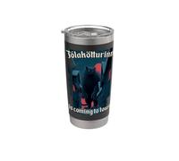 Jólakötturinn Yule Cat Chat de Noël islandais Gobelet isotherme en acier inoxydable double paroi