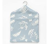 Jolee Fabrics - Sacs à pinces à linge en toile cirée de qualité supérieure avec cintre en bois - Grand sac à pinces à linge imperméable, rangement parfait pour toute corde à linge, Lande d'œufs de