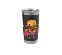 Joli costume de hamburger avec batterie de roche Gobelet isotherme en acier inoxydable double paroi