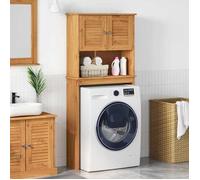Joli & Fonctionnel - Cabinet pour lave-linge - avec stockage - VIGO Marron et Marron Miel - pour WC kda4730594