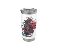 Joli look de dragon avec cavalier pour les amateurs de fantaisie et de dragons Gobelet isotherme en acier inoxydable double paroi