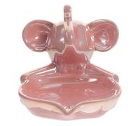 Joli Porte-Savon Éléphant En Céramique Rose Avec Drainage - Parfait Pour La Décoration De La Salle De Bain Et De La Cuisine, Excellent Cadeau De Pendaison De Crémaillère !