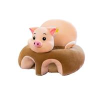 Joli siège d'apprentissage pour bébé, canapé pour bébé avec poignées, fond antidérapant, trous pour les jambes, peluche super douce, pour bébé assis et confortable, cadeau petit cochon B