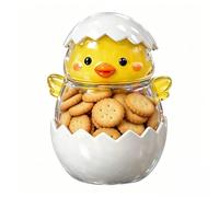 Jolie boîte à biscuits - Hermétique en forme d'œuf de poussin - Pour bonbons, chocolats - Pour fêtes de vacances, réunions de , garde-manger, placard de cuisine, cuisine, salle de t S