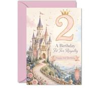 Jolie carte d'anniversaire pour 2e anniversaire, 12,7 x 17,8 cm