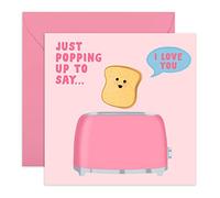 Jolie carte d'anniversaire pour homme femme - Popping Up to Say I Love You - Pour anniversaire de mariage ou la Saint-Valentin - Cadeau pour mari femme, petit ami, petite amie - Par Central 23