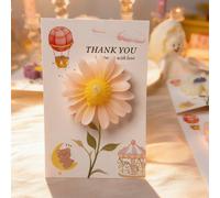 Jolie carte marguerite, bougie parfumée sans fumée, arôme longue durée, parfum de chambre, décoration de la maison, cadeau d'anniversaire pour femme, bougie parfumée faite main, convient pour la décor