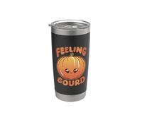 Jolie gourde kawaii citrouille jeu de mots automne Gobelet isotherme en acier inoxydable double paroi