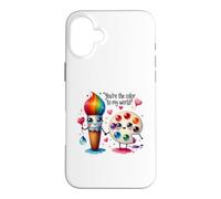 Jolie Palette de pinceaux You're My Color World Coque pour iPhone 16 Plus