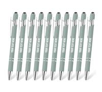 Jolis Papiers - Lot de 10 - Stylos 2 en 1 Personnalisés Collection Pastel. Stylo à bille avec gravure. Marque française