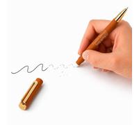 Jolis Papiers Stylo Gel Effaçable Personnalisé Camel Gold - Gravure Laser Texte, Logo ou Emoji - Stylo Rechargeable à Encre Gel Effaçable - Cadeau Personnalisé Adulte, Entreprise, Mariage