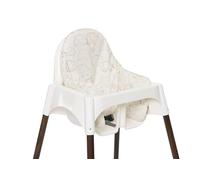 Jollein Coussin de Chaise Haute - Elephant Tales - Pour Chaise Haute Antilop - Avec Soutien du Dos et des Côtés - Facile à Nettoyer - Réducteur de Chaise Haute - Revêtement TPE