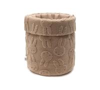 Jollein Panier de Rangement - Miffy Jacquard Teddy - Biscuit - Organisateur pour Table à Langer - Accessoire Bébé - 35x30 cm