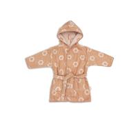Jollein Peignoir enfant 1-2 ans - Jacquard, Flower - 100% coton - éponge - certifié OEKO-TEX - avec capuche - peignoir pour filles et garçons
