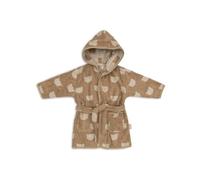 Jollein Peignoir enfant 1-2 ans - Jacquard, Teddy Bear - 100% coton - éponge - certifié OEKO-TEX - avec capuche - peignoir pour filles et garçons