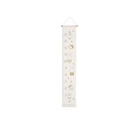 Jollein Toise murale enfant - Miffy Family Farm - toise en tissu pour chambre d’enfant - avec motifs Miffy à la ferme - à suspendre - déco chambre enfant - suivre la croissance et créer des souvenirs