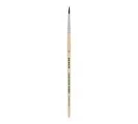 JOLLY Lot de 12 pinceaux à Cheveux n°6 - Idéal pour l'aquarelle, la Cire, Les Effets Aquarelle - Durable - Aspect Bois - pour l'école, Les Cours d'art, Les travaux manuels