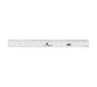 Jolly Règle Standard de 30 cm en Plastique Transparent Solide pour l'école, Le calcul, Le Dessin, l'écriture, idéal pour la géométrie, l'enseignement, Le Bricolage
