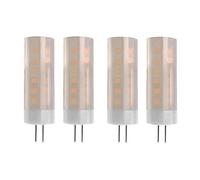 Jolsaawie 4 Ampoules G4 1400-1800k 12V Basse Tension Lampe Flamme Atmosphère Décoration Vacances Ampoule Lustre Cristal Ampoule AC/DC12V