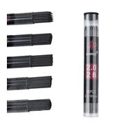 JOMPENS Mine de rechange pour porte-mines effaçable de 90 mm de grande capacité, 0,5/0,7/0,9/1,3/2,0 mm, noyau en graphite 2B, facile à transporter, convient pour les croquis, le bureau, l'écriture