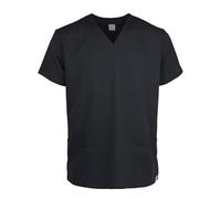 JONATHAN UNIFORM Blouse Medecin Homme Legere 2 Poches Manche Courte Col V | Blouse Dentiste Homme Stretch, Extensible Blouse Medicale, Tenue Infirmiere Professionnelle, Vetement Medical