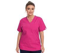 JONATHAN UNIFORM Blouse Medicale Femme 3 Poches Manche Courte Tenue de Bloc | Tenue Aide Soignante Femme Couleur, Tenue Infirmiere Professionnelle, Vêtements Médicals pour Medecin, Dentiste, Chirurgien
