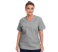 JONATHAN UNIFORM Blouse Medicale Femme 3 Poches Manche Courte Tenue de Bloc | Tenue Aide Soignante Femme Couleur, Tenue Infirmiere Professionnelle, Vêtements Médicals pour Medecin, Dentiste, Chirurgien