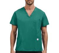JONATHAN UNIFORM Blouse Médicale Homme Coton 3 Poches | Haut de blouse médicale à manches courtes avec 3 poches pour dentiste, soignant, beauté, salon, vétérinaire